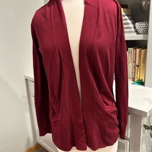 Wine colored cardigan